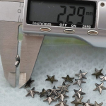 Bulk Wholesale 300pcs Gold 12x12mm Flatback Glue on Studs Hotfix Iron Stars-1/4\" Flatback Rhinestones 12x12mm Loose Rhinestones