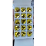 Glass Water Drop Shaped K9 Flat Bottom Double Hole DIY Clothing Accessory Sew-on Stone Chamfered Diamonds Hat Rhinestones
