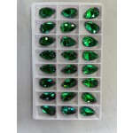 Glass Water Drop Shaped K9 Flat Bottom Double Hole DIY Clothing Accessory Sew-on Stone Chamfered Diamonds Hat Rhinestones