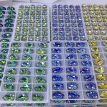 Glass Water Drop Shaped K9 Flat Bottom Double Hole DIY Clothing Accessory Sew-on Stone Chamfered Diamonds Hat Rhinestones