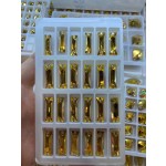 Glass Water Drop Shaped K9 Flat Bottom Double Hole DIY Clothing Accessory Sew-on Stone Chamfered Diamonds Hat Rhinestones