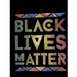 Black Lives Matter Colorful Iron On Rhinestone Bling Transfer Design