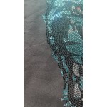 Blue Hot Fix Jaguar Iron On Rhinestone Bling Design Transfer