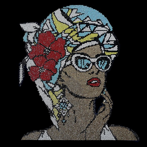 Cool Girl Iron On Rhinestone Heat Transfer Bling Design