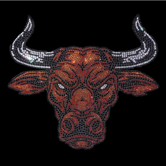 Buffalo Rhinestone Iron On Heat Transfer Bling Design