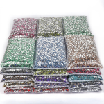 Wholesale Size Range 1mm 2mm 3mm 6mm 7mm 8mm 9mm 50000 Pieces Per Bag Resin Non-hot-fix Rhinestones Flat Back