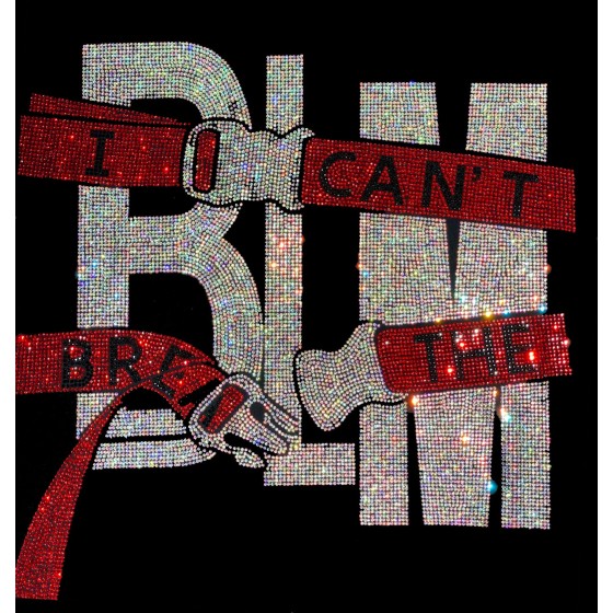 Black Lives Matter Iron On Heat Transfer Crystal Bling Design
