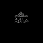Bride Crown Rhinestone Iron On Heat Transfer Bling Design