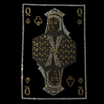 Crystal Poker Card Iron On Hot Fix Rhinestone Bedazzled Applique Patch