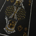 Crystal Poker Card Iron On Hot Fix Rhinestone Bedazzled Applique Patch