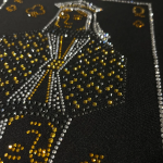 Crystal Poker Card Iron On Hot Fix Rhinestone Bedazzled Applique Patch