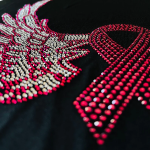 Breast Cancer Pink Ribbon Iron On Heat Transfer Hot Fix Bling Applique Patch