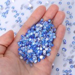 Ultra Precision 3mm Flat Silver Glass Loose Rhinestones 12 Facets Eco-Friendly Glue-On Technique OPL Nail Art Bags Garments