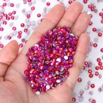 Ultra Precision 3mm Flat Silver Glass Loose Rhinestones 12 Facets Eco-Friendly Glue-On Technique OPL Nail Art Bags Garments