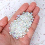 Ultra Precision 3mm Flat Silver Glass Loose Rhinestones 12 Facets Eco-Friendly Glue-On Technique OPL Nail Art Bags Garments