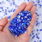 Ultra Precision 3mm Flat Silver Glass Loose Rhinestones 12 Facets Eco-Friendly Glue-On Technique OPL Nail Art Bags Garments