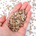 Ultra Precision 3mm Flat Silver Glass Loose Rhinestones 12 Facets Eco-Friendly Glue-On Technique OPL Nail Art Bags Garments