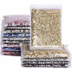 Ultra Precision 3mm Flat Silver Glass Loose Rhinestones 12 Facets Eco-Friendly Glue-On Technique OPL Nail Art Bags Garments